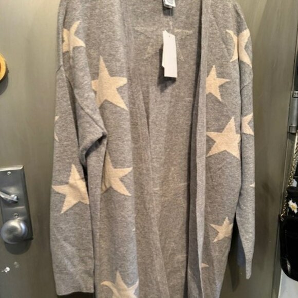 Magaschino 100% cashmere open front Star cardigan Sweater - Picture 11 of 16